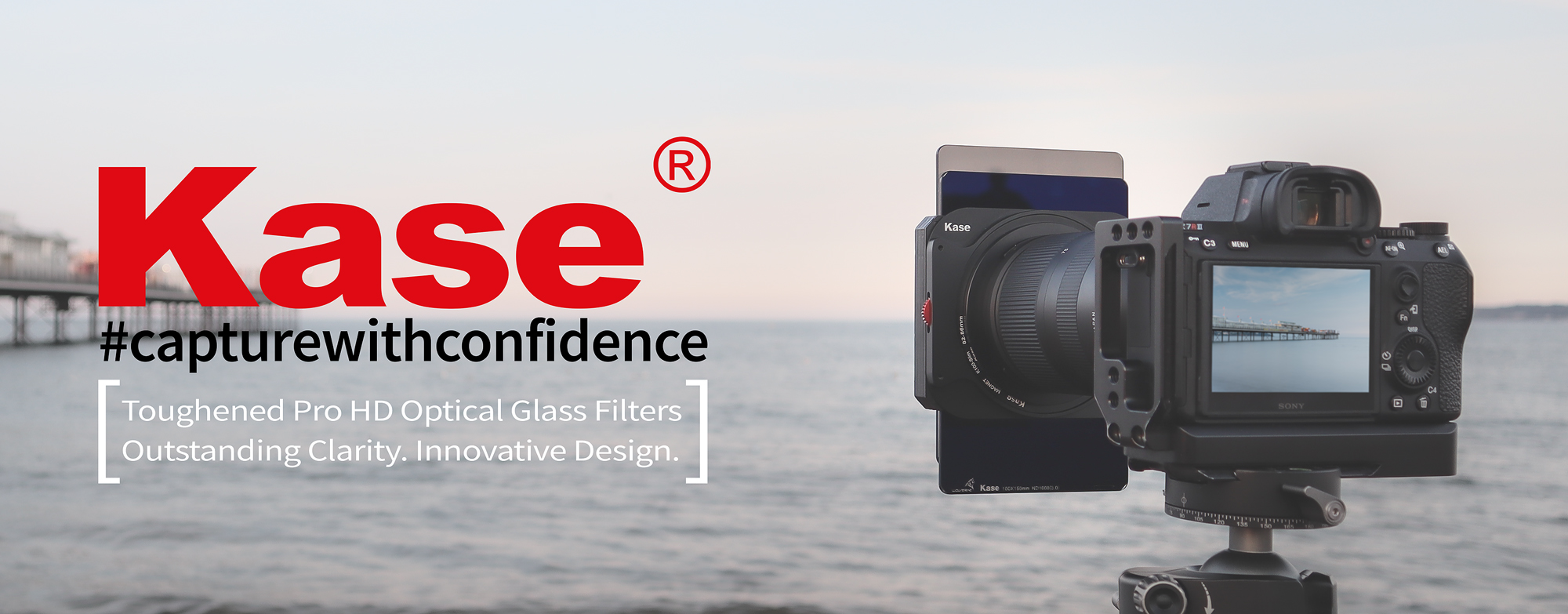 Kase, #capturewithconfidence, Toughened Pro HD Optical Glass Filters Outstanding Clarity. Innovative Design.